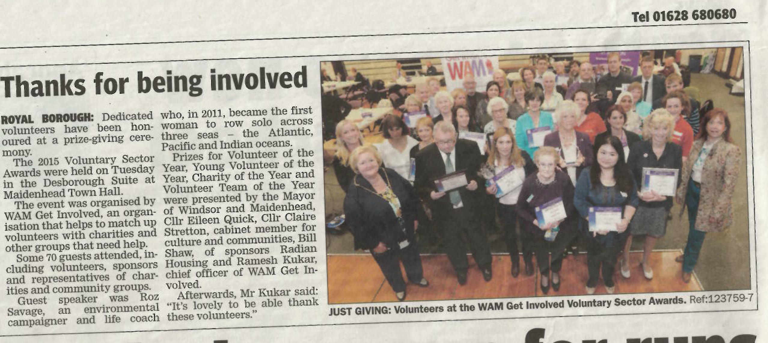 WAM Volunteer Awards 2015